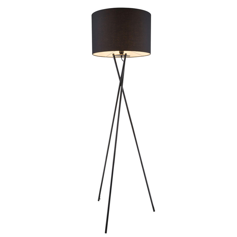 Thumbnail - Led, Schwarz, Metall, Rund, F, 54x160x54 cm, Lampen & Leuchten, Innenbeleuchtung, Stehlampen, Stehlampen