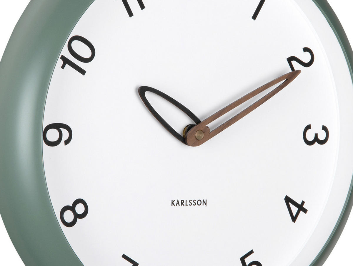 WANDUHR Bella 4/30/30 cm - Grün, Kunststoff (30/30/4cm) - Karlsson