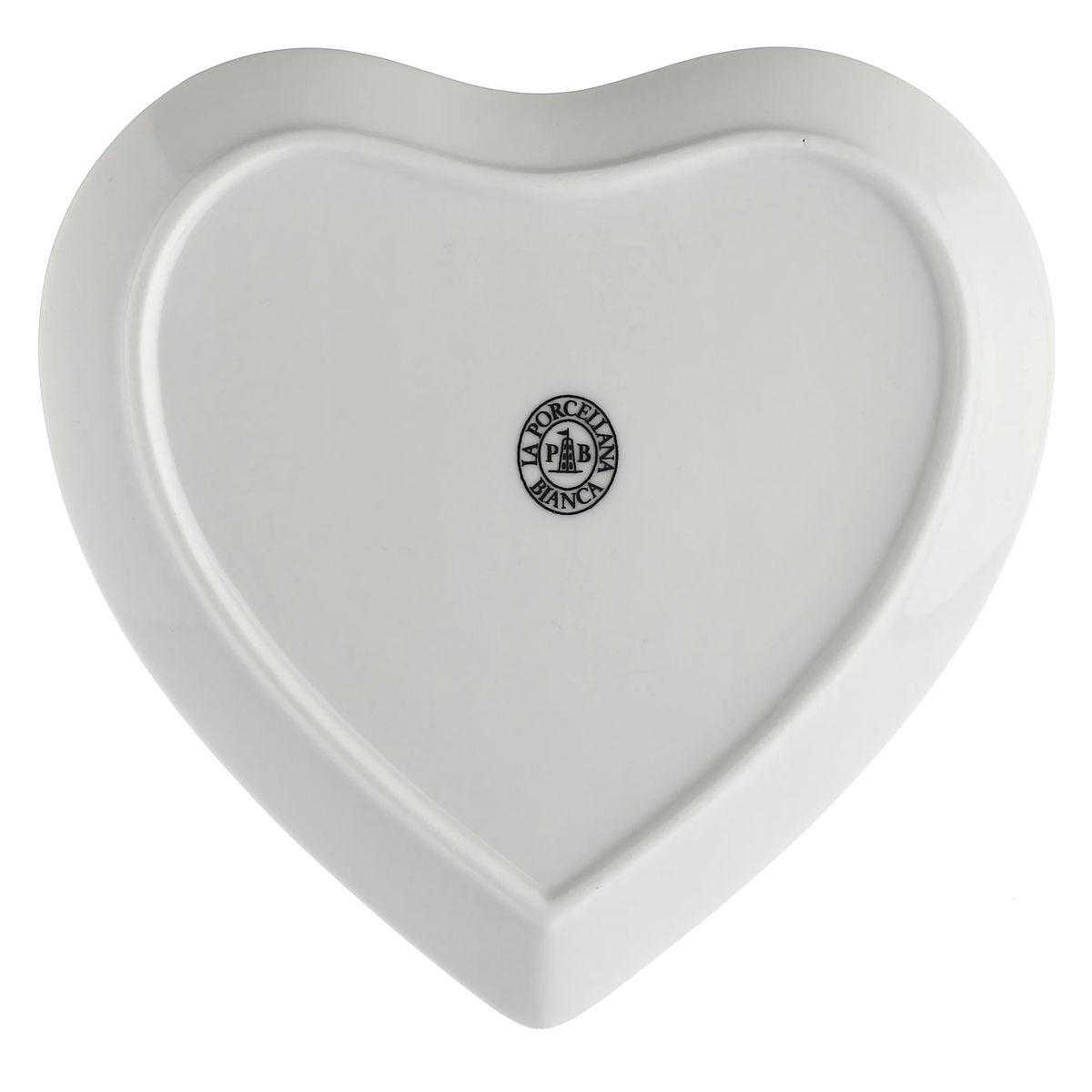 DESSERTTELLER Herzform 2er Set 17 × 17 cm Cupido - Multicolor, Keramik (17/17/3cm)