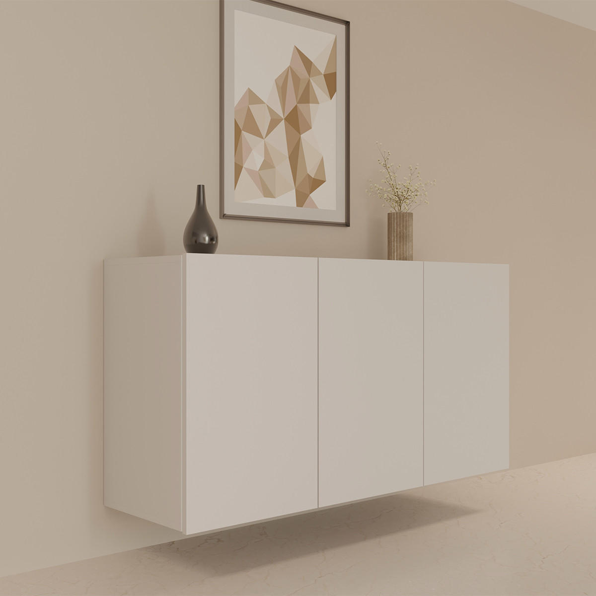 SIDEBOARD Idao Weiß - Weiß, Holzwerkstoff (160/60/35cm) - Petits-meubles