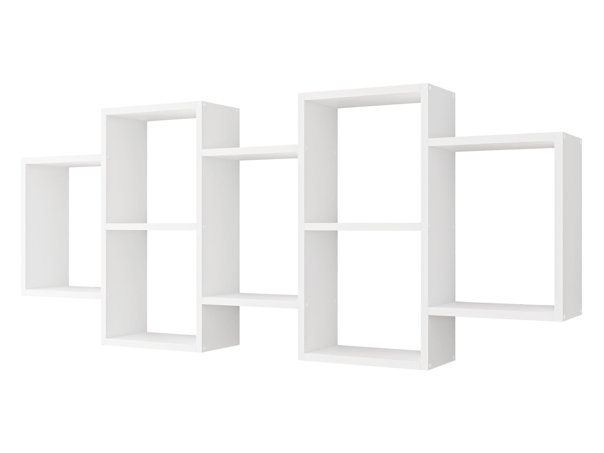 WANDREGAL Trio 001 - Weiß, Holzwerkstoff (161/65/18cm) - MIRJAN24