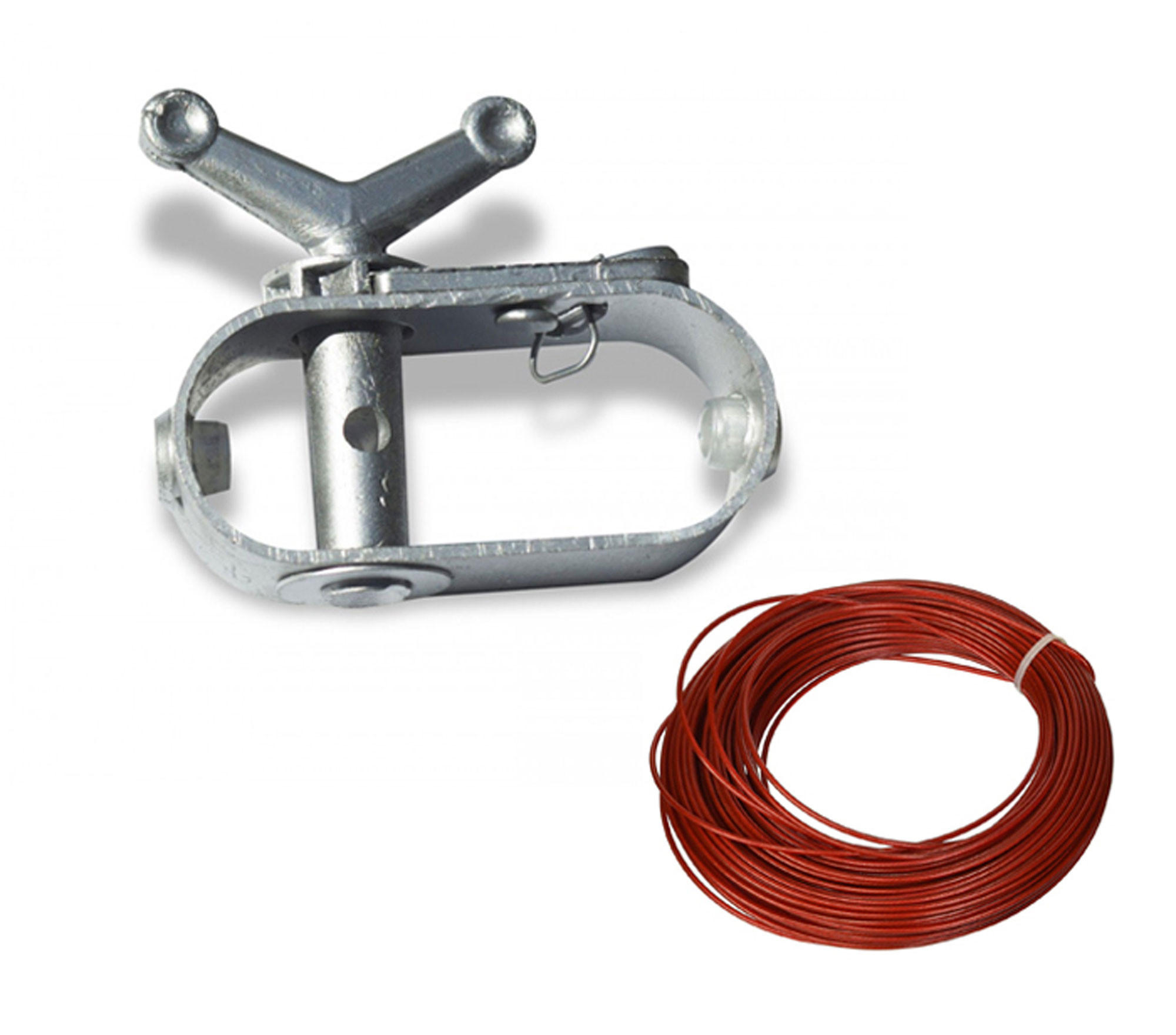 SPANNRATSCHE und Seil für Poolabdeckungen 35 m - Rot, Kunststoff (0.2/350cm) - QUICK STAR