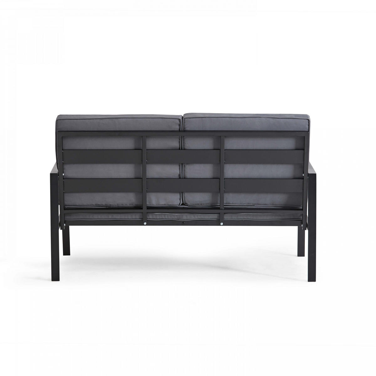 GARTENSET 4-tlg., Grau - Grau, Metall - Oviala
