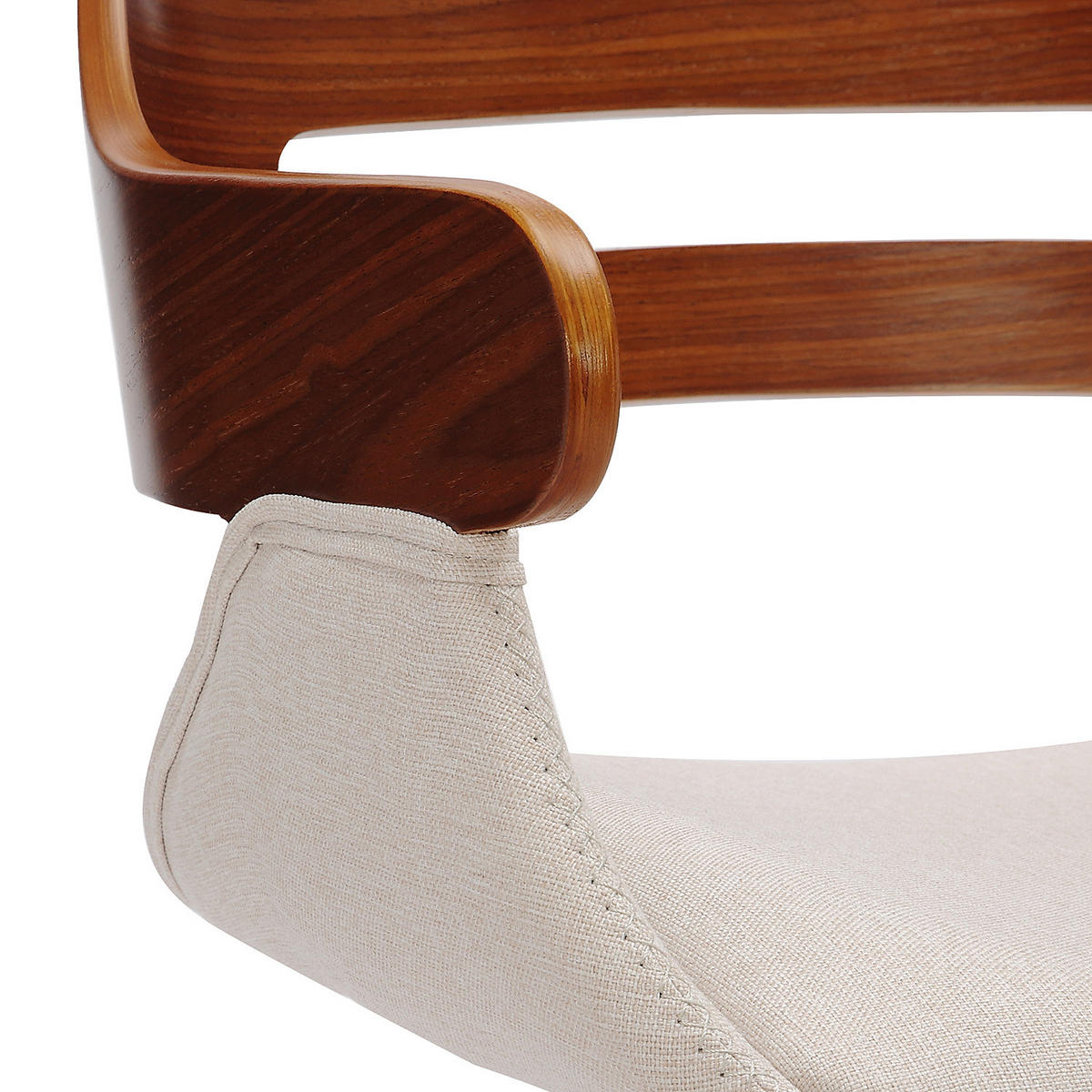BÜRODREHSTUHL - Beige - Beige, Holzwerkstoff/Kunststoff (49/74/53cm) - home24
