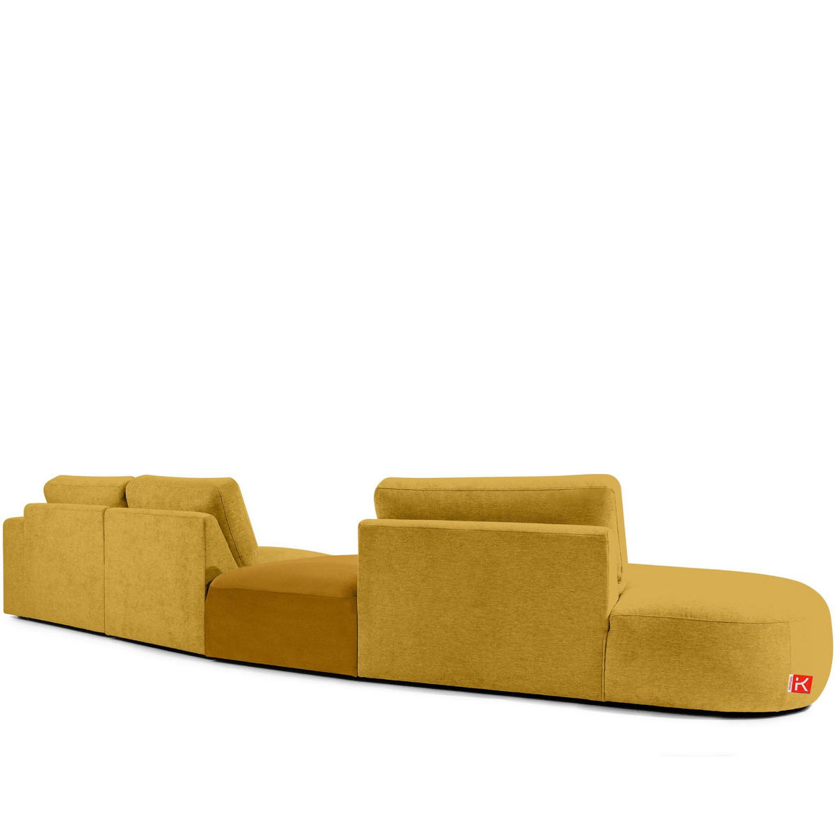 5-SITZER ECKSOFA ZUCCO Chenille links, Gelb - Gelb, Textil (430/84/105cm) - KONSIMO®