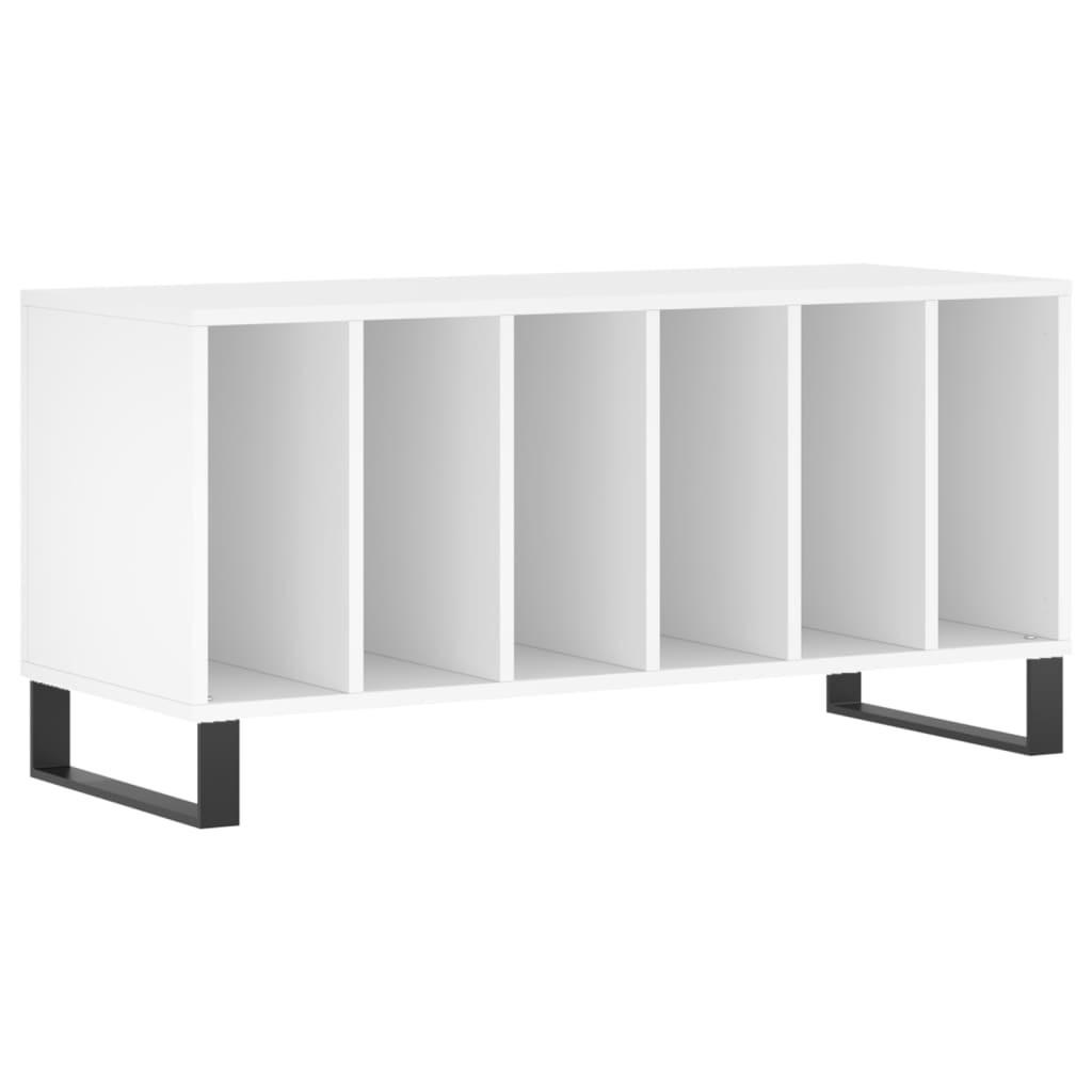 PLATTENSCHRANK Weiss 100/38/48 Cm Holzwerkstoff - Weiß, Holzwerkstoff (38/48/100cm) - vidaXL