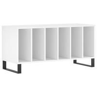 PLATTENSCHRANK Weiss 100/38/48 Cm Holzwerkstoff - Weiß, Holzwerkstoff (38/48/100cm) - vidaXL