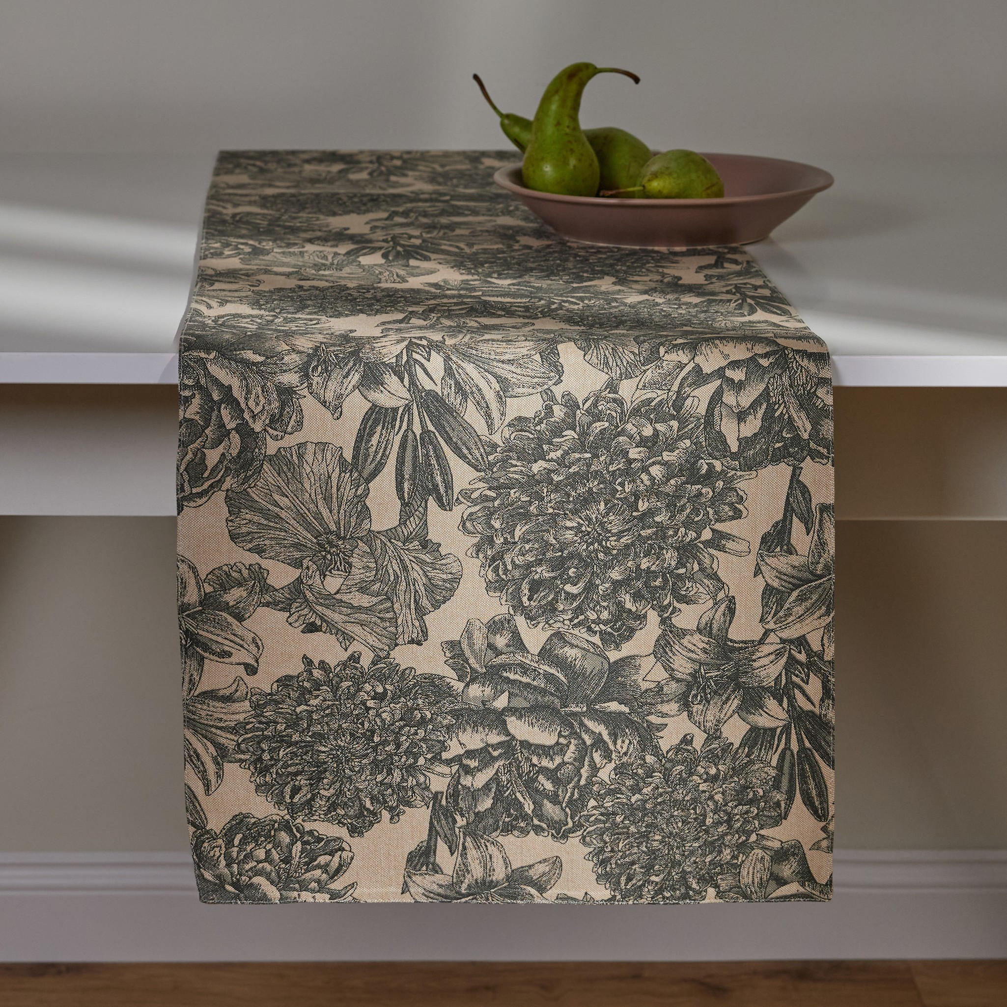 TISCHLÄUFER Tomilo - Beige, Textil (180/35/1cm) - home&you