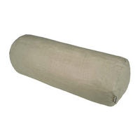 NACKENROLLENBEZUG reines Leinen leinen-taupe 40/15 cm - Taupe, Naturmaterialien (15/40cm) - beties Heimtextil