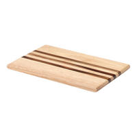 SCHNEIDEBRETT mit Streifen, Holz, 26 x 16.5 cm - Braun, Holz (34/48cm) - Continenta