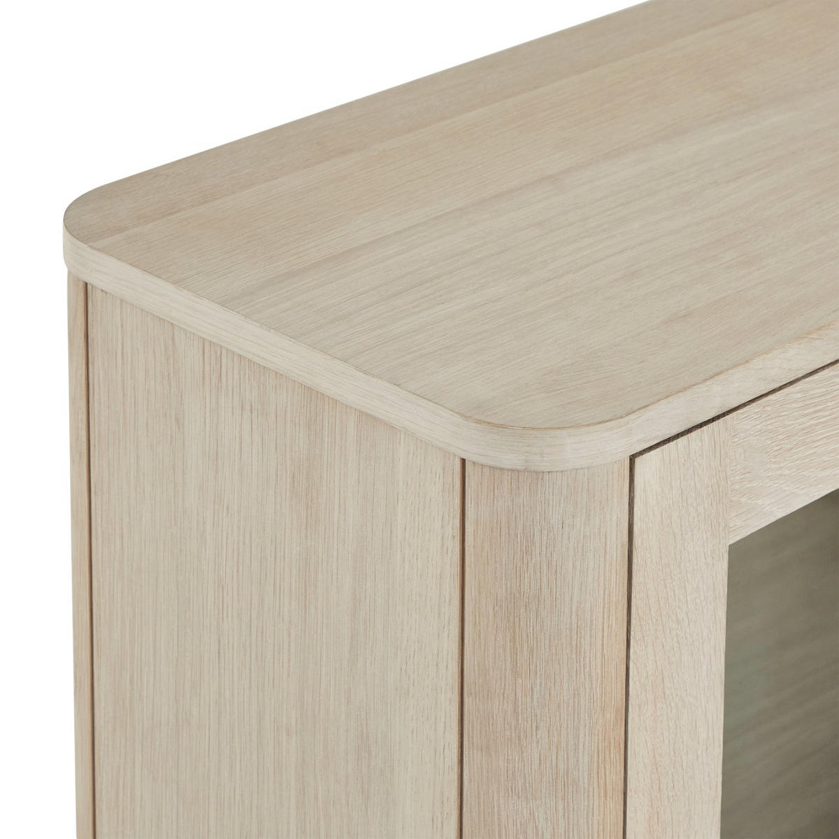 VITRINE Eiche massiv - Eichefarben, Holz (180/60/34cm) - Furnhouse