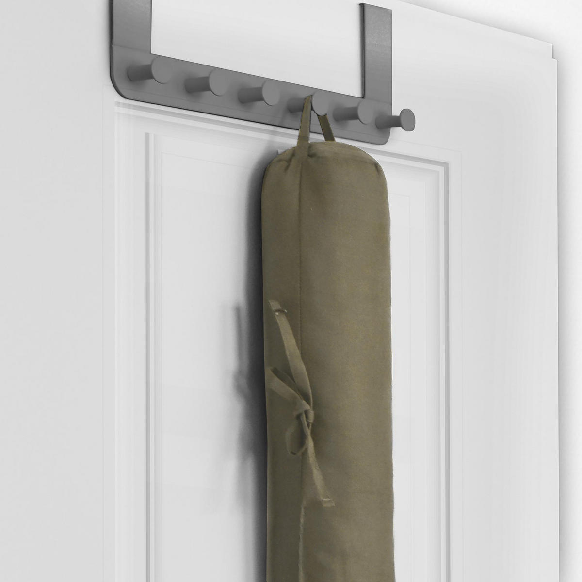ZUGLUFTSTOPPER Viento 10x90cm Taupe - Taupe, Textil (10/90cm) - Beautissu 