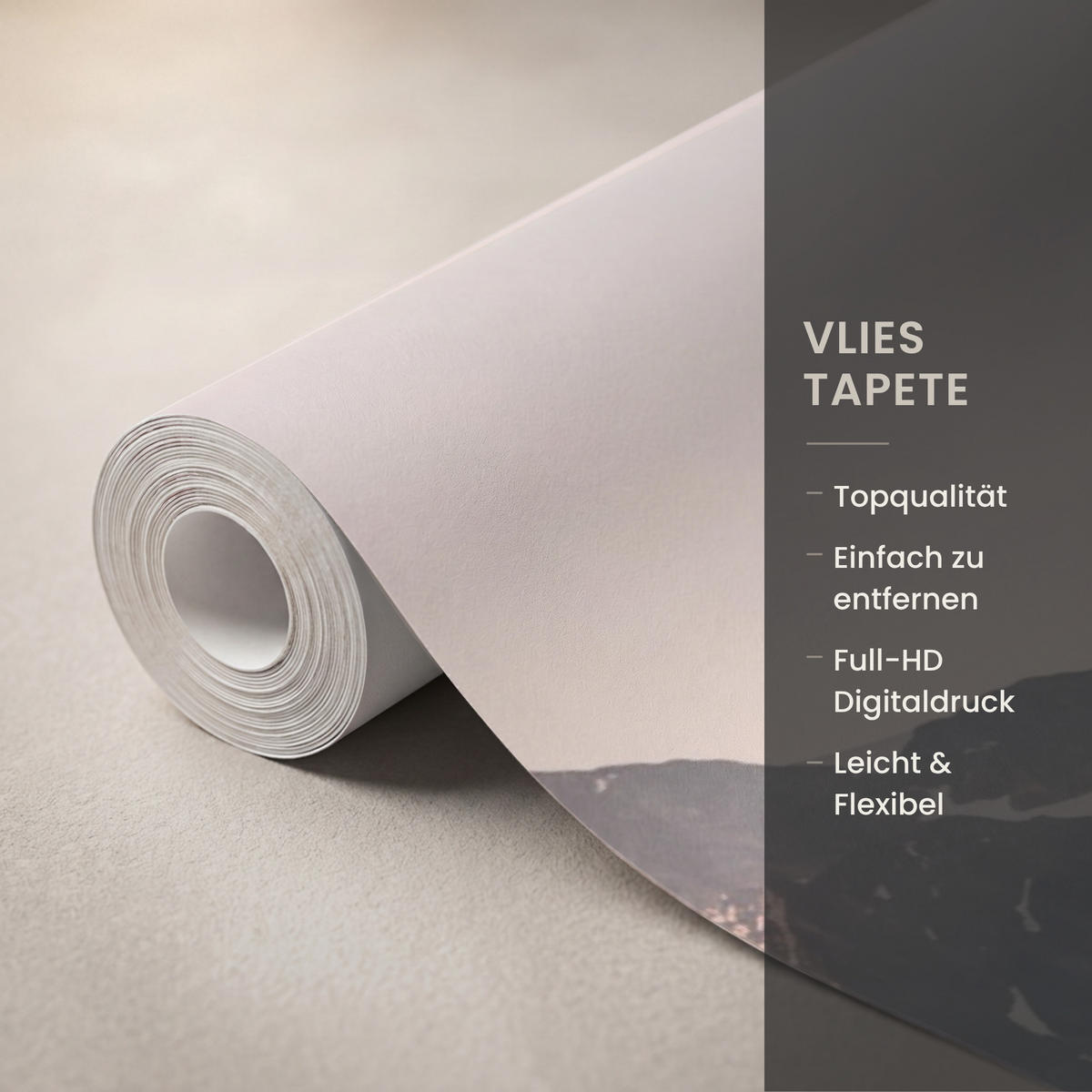 TAPETE - Berge - Wasser - Bäume - 120x200 cm - Multicolor, Papier (120/200cm) - OnlyWow