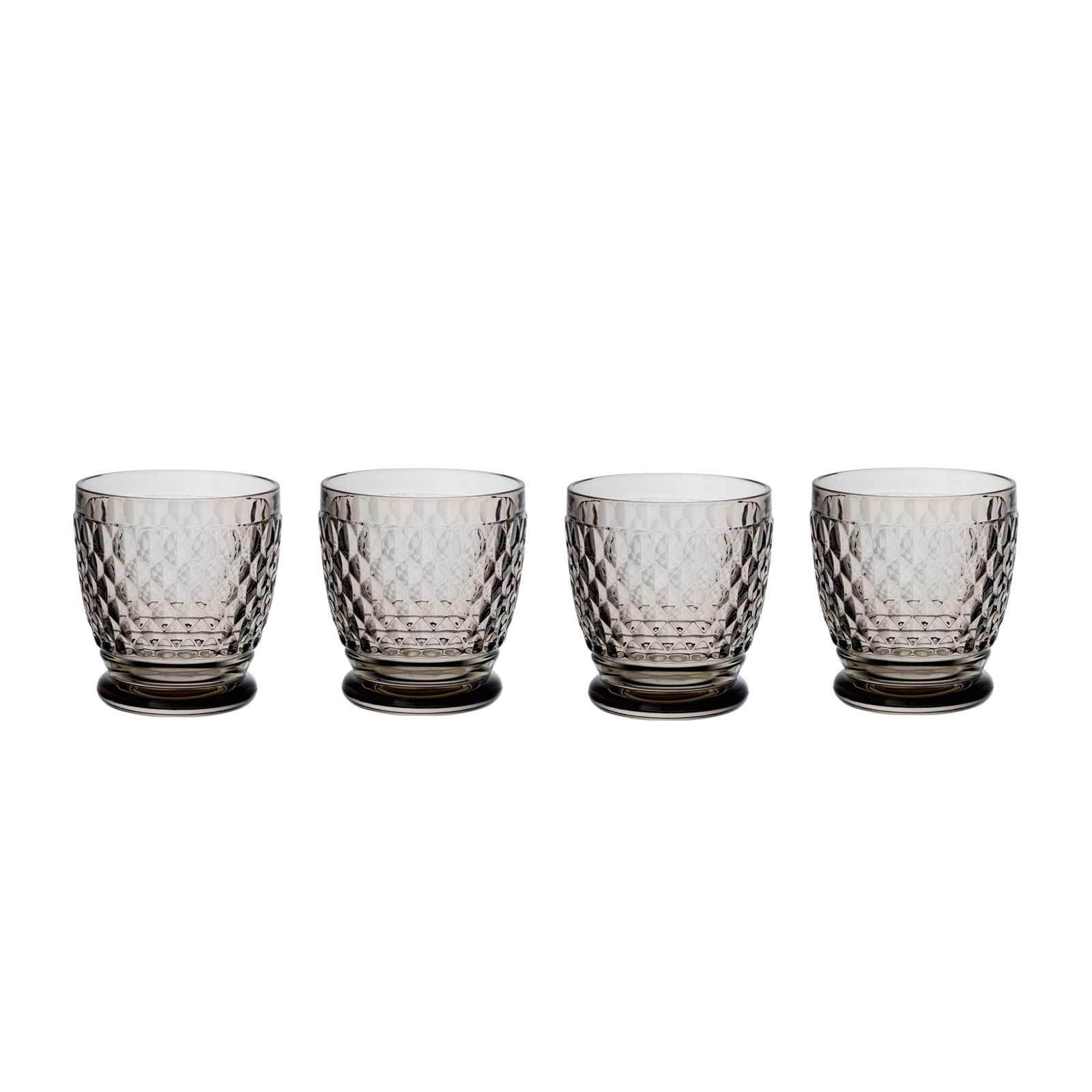 BECHER Boston Coloured Smoke 330 ml 4er Set - Grau, Glas (0.33L) - Villeroy & Boch