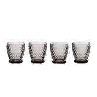 BECHER Boston Coloured Smoke 330 ml 4er Set - Grau, Glas (0.33L) - Villeroy & Boch