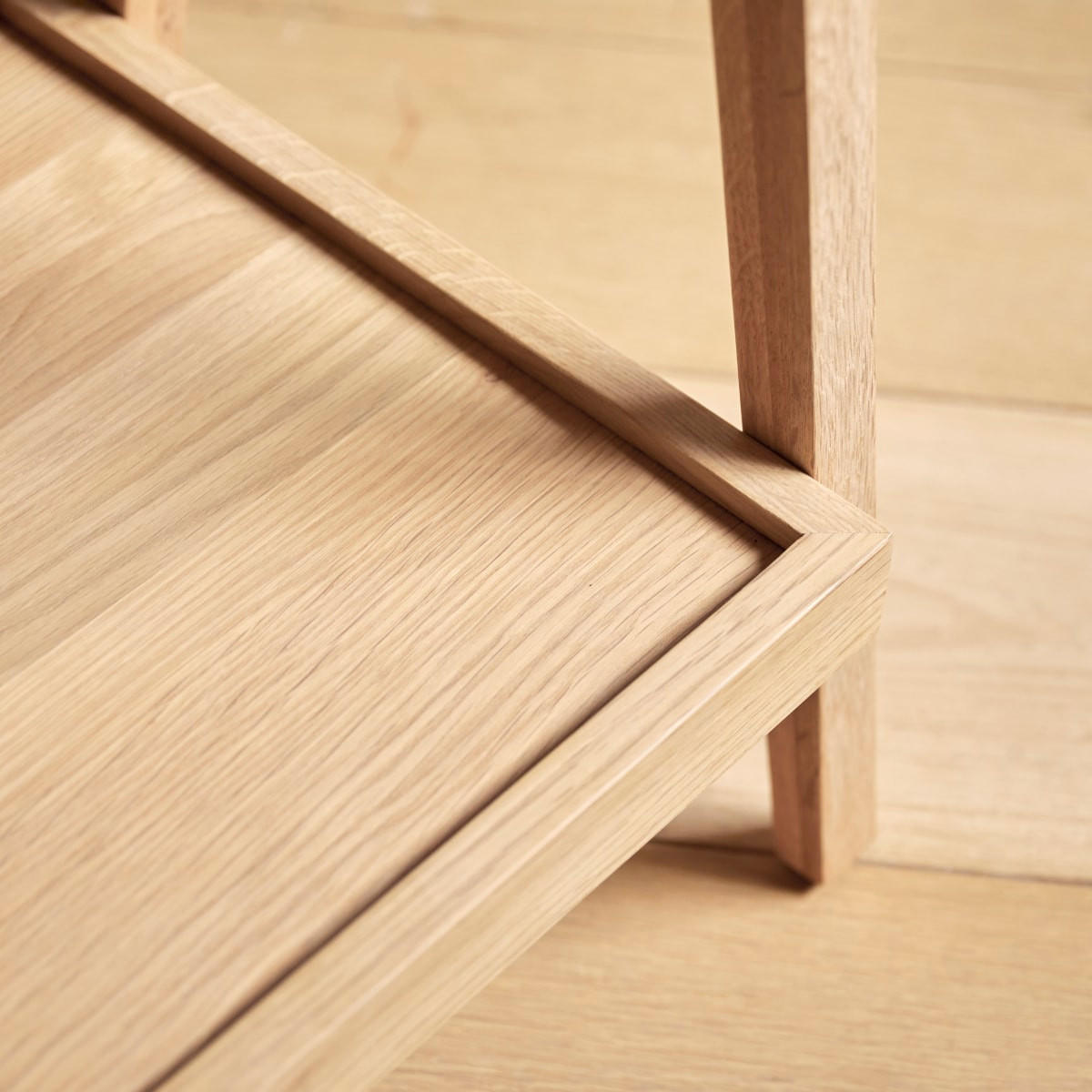 KONSOLENTISCH Pola Natur aus Eiche - Naturfarben, Holz (39/130/74cm) - Tikamoon