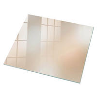 GLASPLATTE 80x60 cm – Ätherische Nebel - Blau, Glas (0.4/80/60cm) - ArtPrintCave