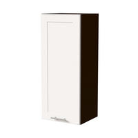 HÄNGESCHRANK Oslo W4/40 Lava / Weiß Matt 40 / 32,5 / 96cm - Dunkelgrau/Weiß, Holz/Holzwerkstoff (40/96/32.5cm) - Feldmann-Wohnen