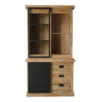 VITRINE Nashville Braun 45/120/220 cm - Braun, Holz (120/220/45cm) - Starfurn