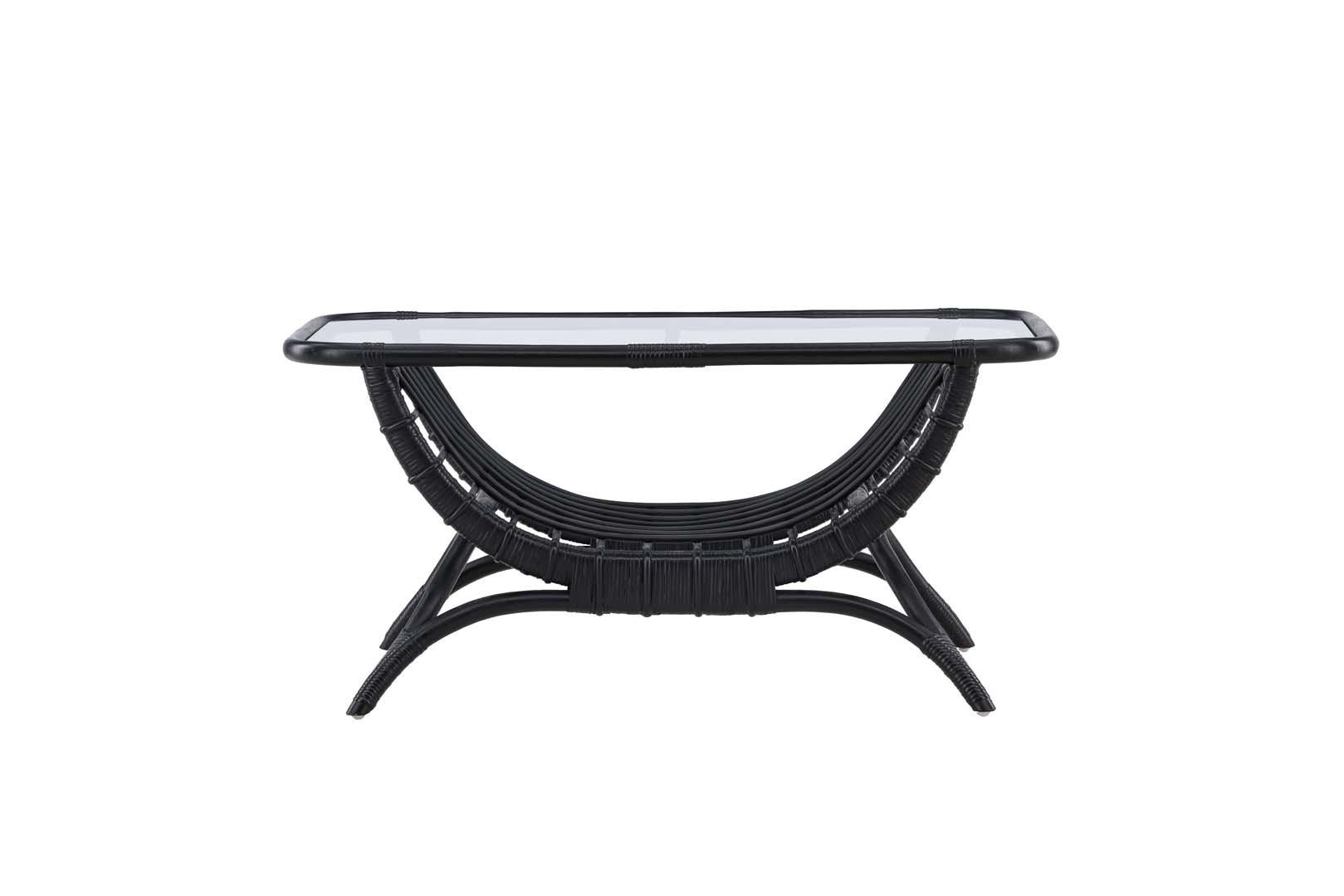 GARTENTISCH schwarz - Schwarz, Holzwerkstoff (96/60/47cm) - ebuy24