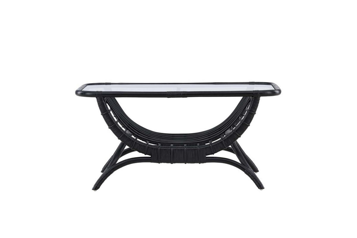GARTENTISCH schwarz - Schwarz, Holzwerkstoff (96/60/47cm) - ebuy24
