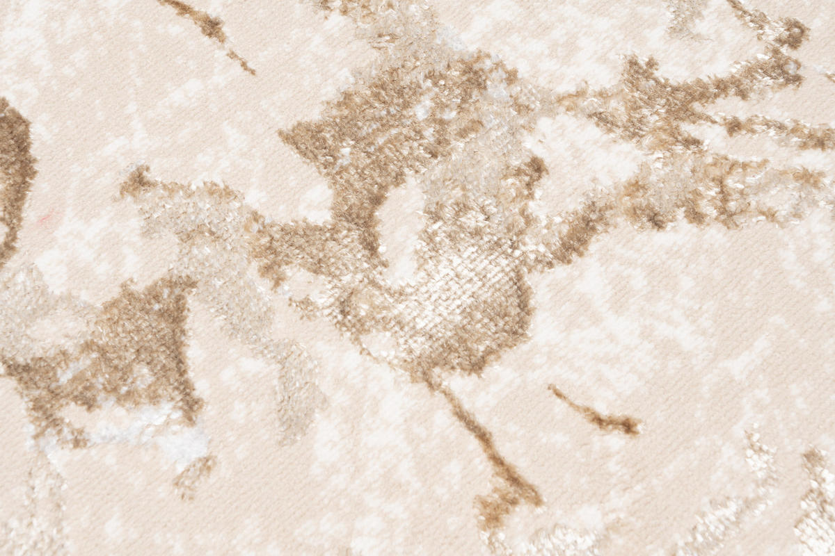LÄUFER Crystal Beige Marmor Optik 70/700 cm - Beige, Textil (70/700cm) - Tapiso