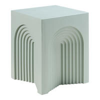 ODKLÁDACÍ STOLEK Elverumn - zelená barva, kompozitní dřevo (35/35/45cm) - [en.casa]