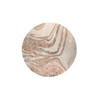 TEPPICH Solar Rund 240 cm Grau/ Terra - Grau, Kunststoff (240/240cm) - Zuiver