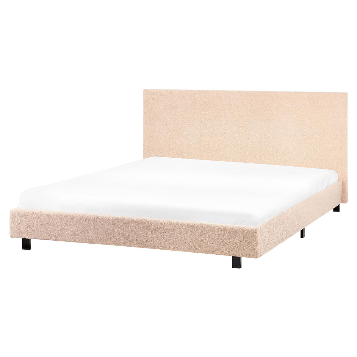 POLSTERBETT mit Lattenrost 160x200 cm Beige Albi - Beige, Textil (160/200cm) - Beliani