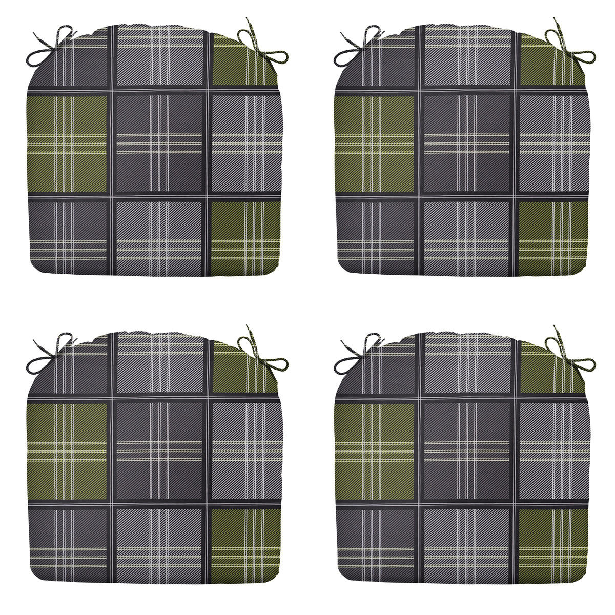 SITZKISSEN Patchy 46/48 cm 4er-Set - Multicolor, Textil (48/4/46cm) - Madison