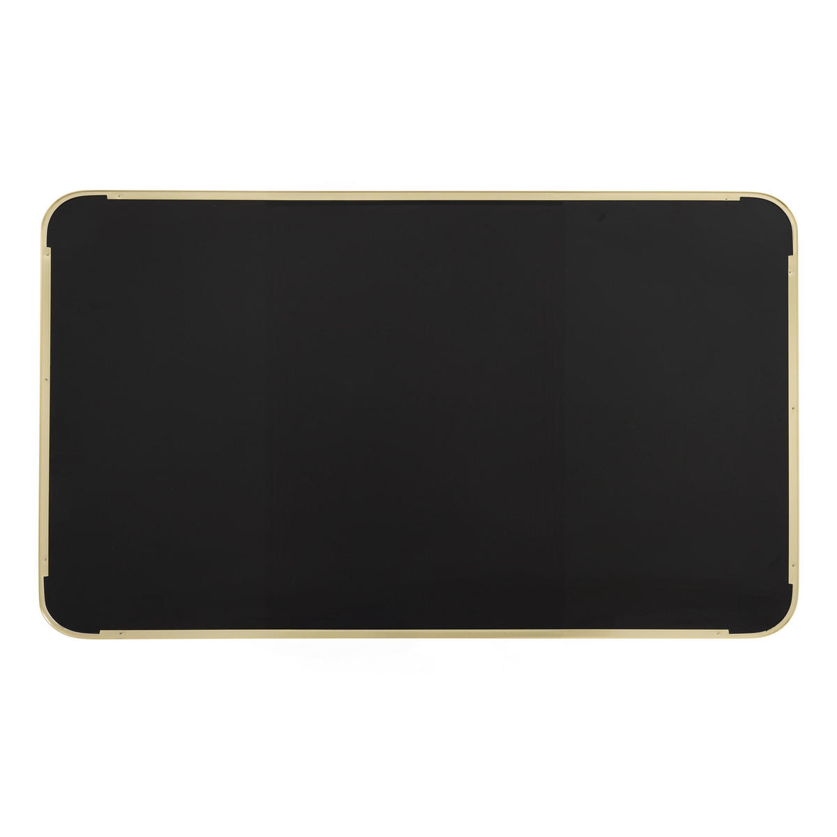 TISCHPLATTE, Weiß und Gold - Weiß, Metall (60/120/2.5cm) - Oviala