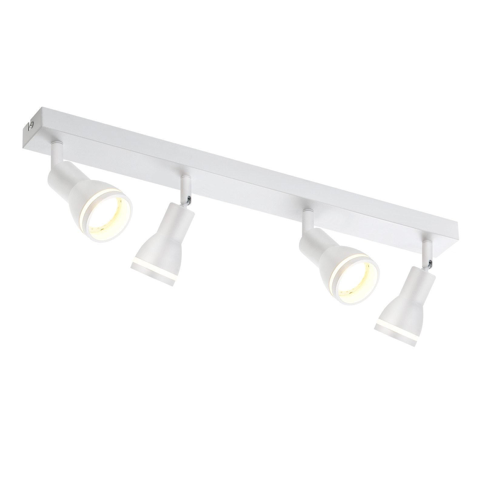 STRAHLER Einigkeit 4-flammig 55/5/15.7 cm - Weiß, Metall (55/5/15.7cm) - ZMH