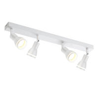 STRAHLER Einigkeit 4-flammig 55/5/15.7 cm - Weiß, Metall (55/5/15.7cm) - ZMH