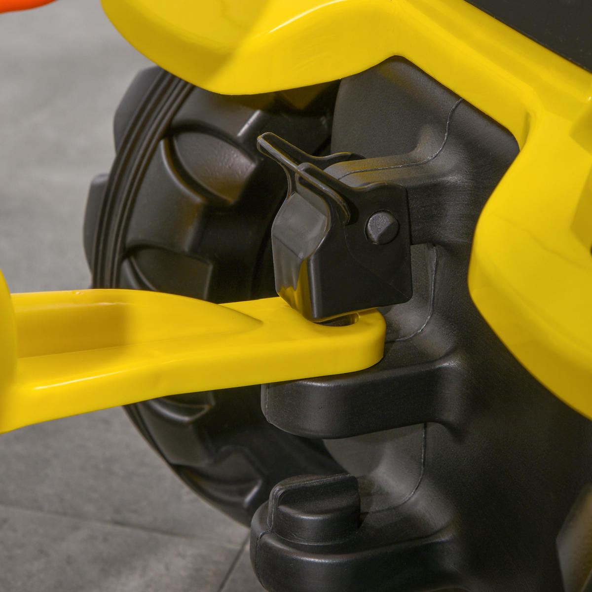 KINDER RUTSCHAUTO, Gelb, Eisen+ Kunststoff - Gelb, Metall (133/42/51cm) - HOMCOM