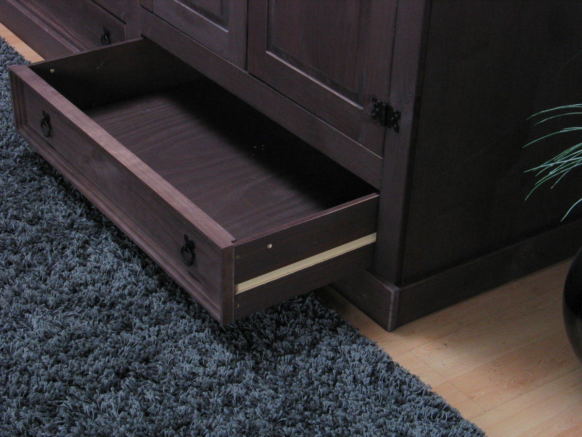 KLEIDERSCHRANK kolonial - Braun, Holz/Textil (194/196/58cm) - ebuy24