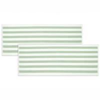 STRANDTUCH, 2er-Set, 70x180 cm, 100% Baumwolle - Salbeigrün, Textil (70/180cm) - Zollner