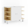 WASCHBECKENUNTERSCHRANK Aquis Weiß 79.6 x 64 cm - Weiß, Holzwerkstoff (79.6/64/32cm) - Vicco