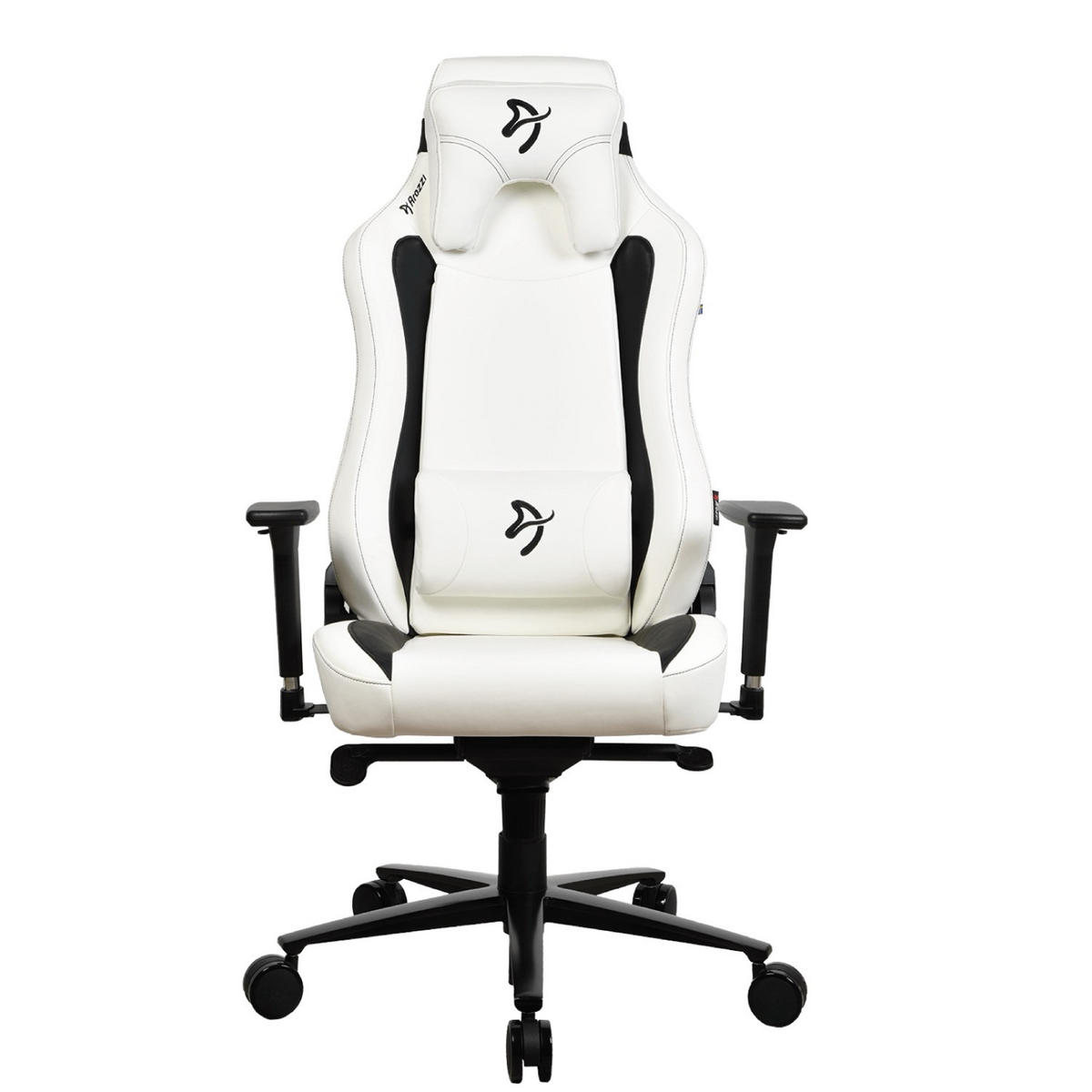 GAMINGSTUHL Vernazza SoftPU™ Weiß - Schwarz/Weiß, Kunststoff/Metall (68/135/50cm) - Arozzi