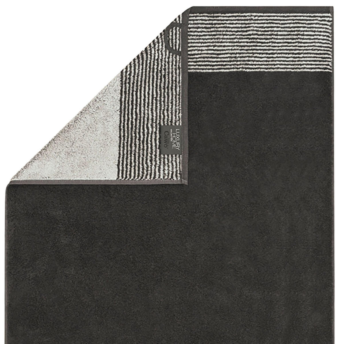 DUSCHTUCH Frottee in Grau 80 x 150 cm - Anthrazit, Naturmaterialien (80/150cm) - Cawoe