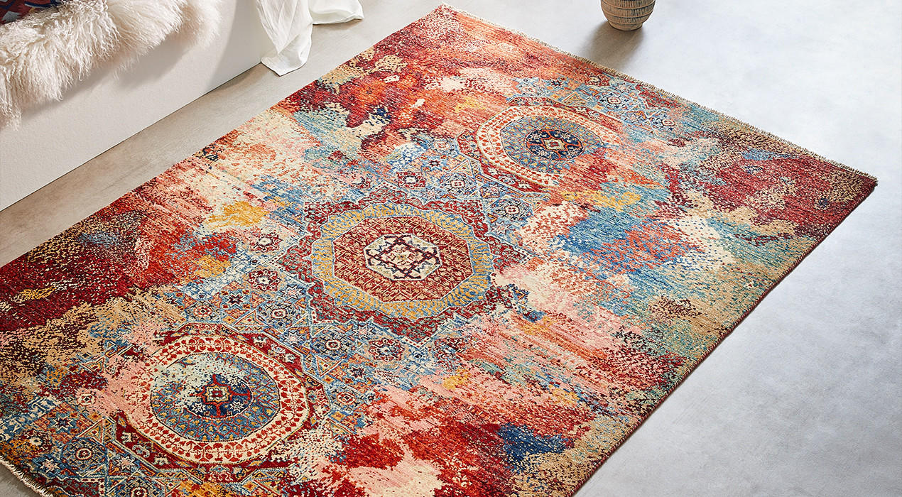 NEU: Bassetti Teppiche, ausdrucksstarke Farbverläufe, 2 Größen - 4 Farben