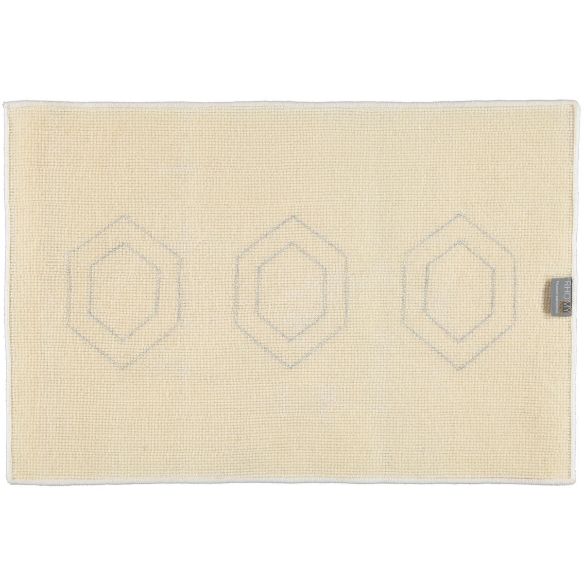 BADTEPPICH ELEGANCE WEISS-SILBERLUREX - 151 - Weiß, Textil (60/90cm) - Rhomtuft