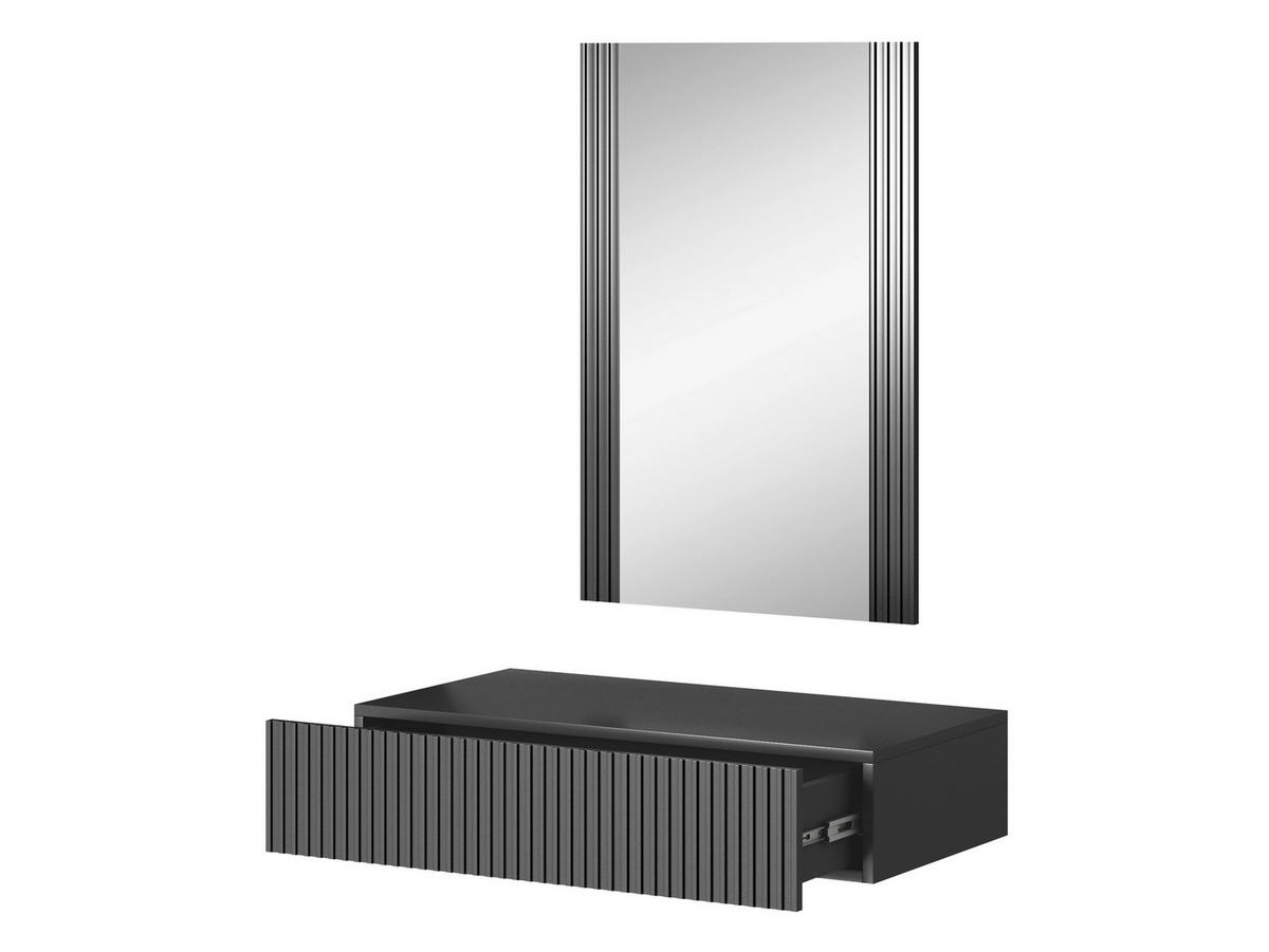 SCHMINKTISCH Vamos Grey - Anthrazit, Holzwerkstoff (80/17/42cm) - MIRJAN24