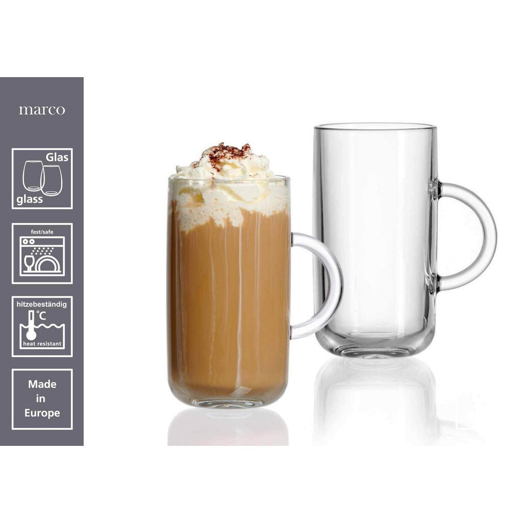 Thumbnail - Ritzenhoff Breker Latte, Transparent, Glas, Kaffee & Tee, Tassen