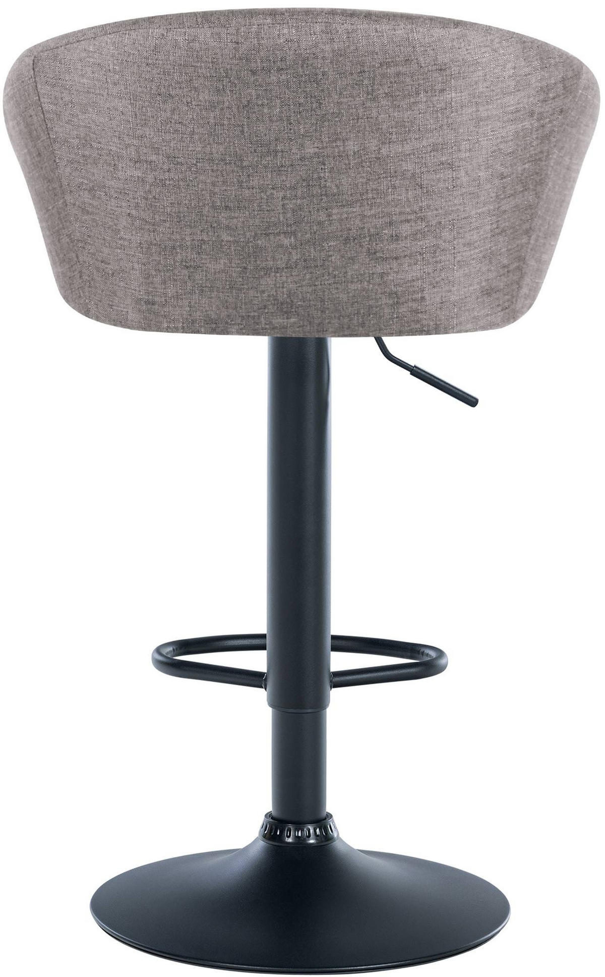 BARHOCKER Stoff hellgrau - Hellgrau, Textil (55/86/51cm) - CLP