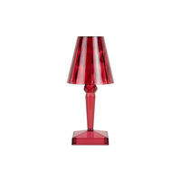 TISCHLAMPE Gem 10/10/25 cm - Rot, Kunststoff (10/10/25cm) - Leitmotiv