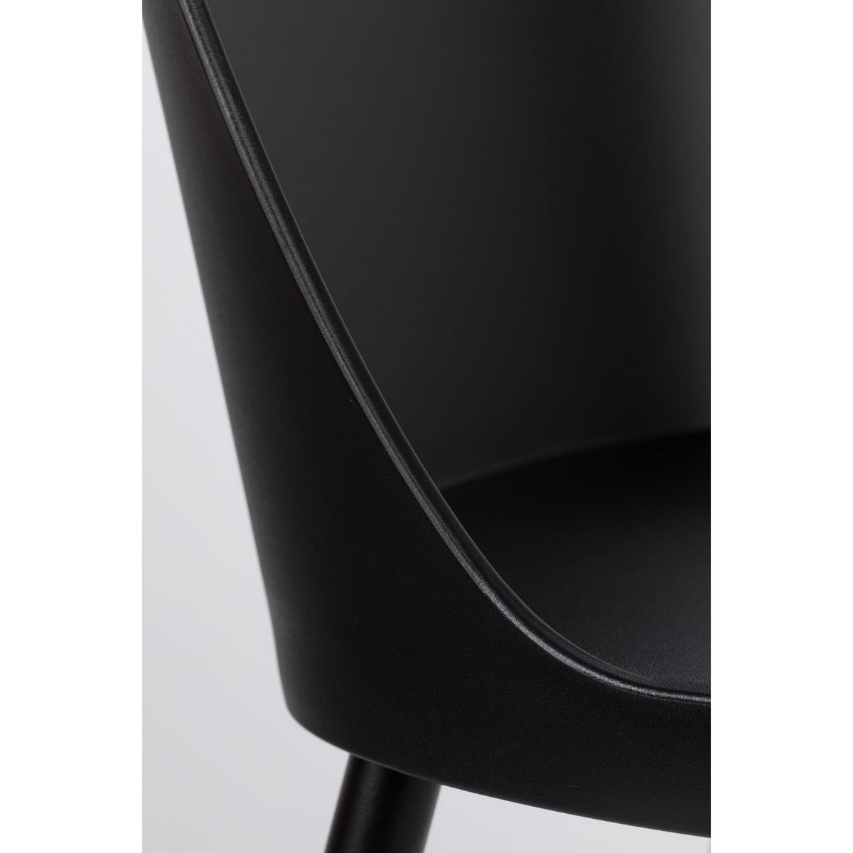 DESIGN-STUHL - Plastik - Schwarz - 2er-Set - Schwarz, Kunststoff (46/85/54cm) - Drawer