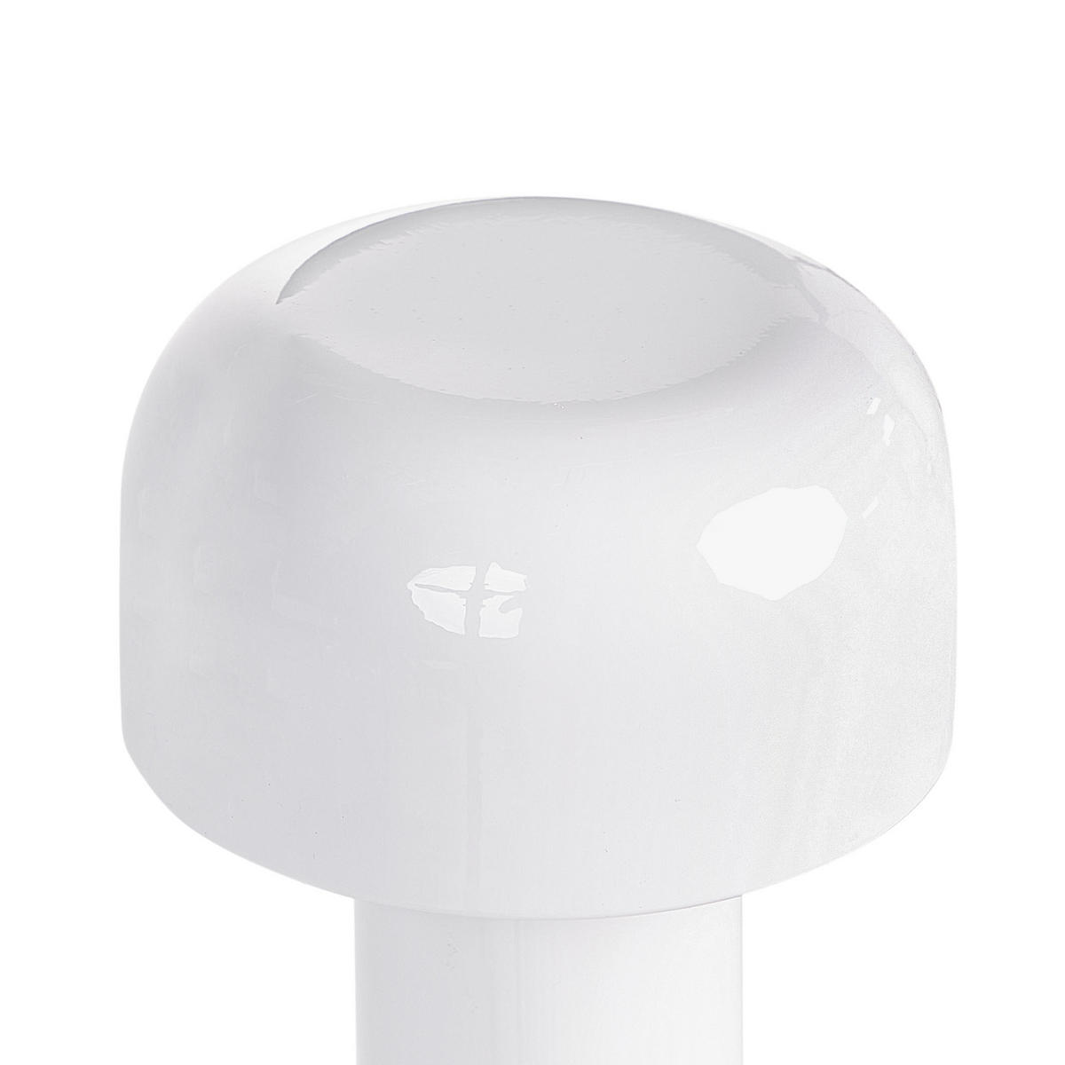 LED-TISCHLEUCHTE Weiß Besos - Weiß, Metall (12/12/21cm) - Beliani