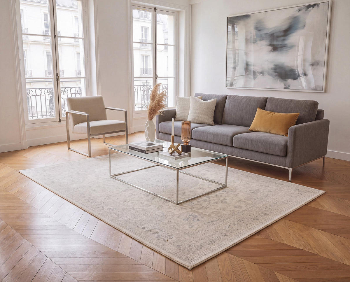 TEPPICH Designer pflegeleicht beige - Beige, Textil (160/230cm) - AFK Living