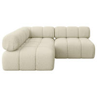 ECKSOFA modulares Sofa Samaro-L1 - 190x190x70 cm Beige Bouclé - Beige, Holzwerkstoff/Textil (190/190cm) - ALTDECOR