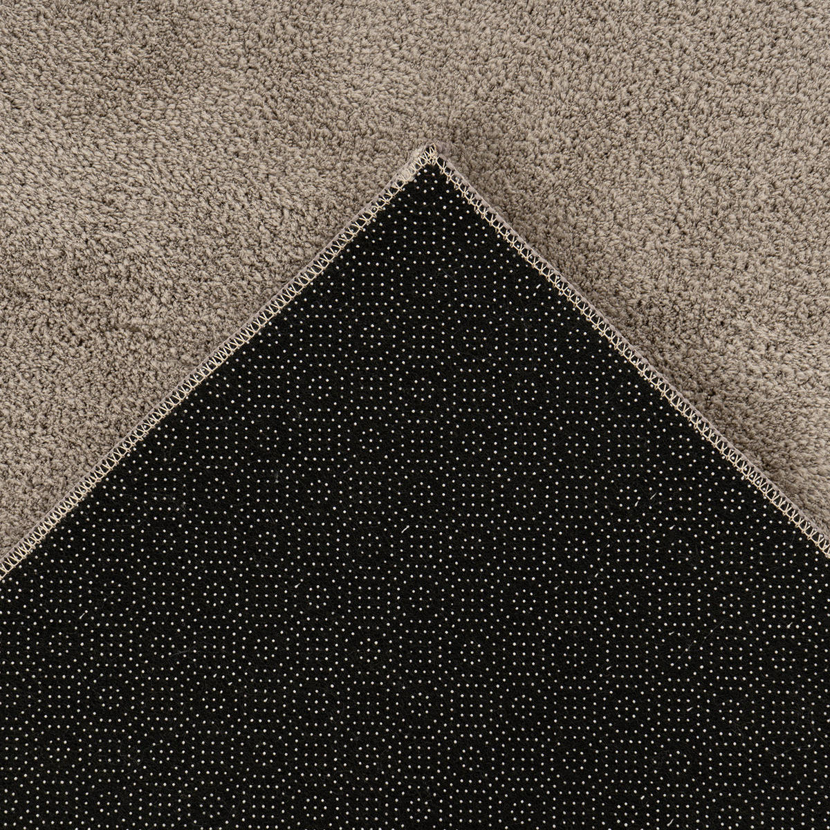 KURZFLOR-TEPPICH Calma 200 Taupe 120x160 cm - Taupe, Kunststoff/Textil (120/160cm) - carpet city